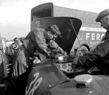 Bob Gerard With a Frazer Nash Castle Combe paddock 51