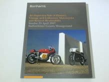 BONHAMS 29 April 2007 Auction catalogue Vintage/Collector Motorcycles. Stafford