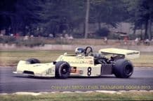 Boxer PR276 Hart F2. Danny Sullivan Shellsport Gp8 Donington 1977. action photo