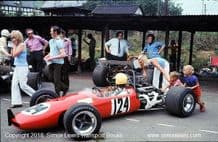Brabham BT21 Buick. Photo. Peter Boshier-Jones. Shelsley Walsh Hillclimb 1974 (b)