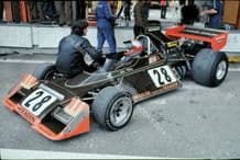 Brabham BT42 John Watson 1974 Spanish GP F1. Colour photo