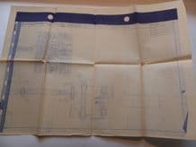 BRABHAM BT56 1987 Turbo F1 CAR original plan blueprint for suspension rocker