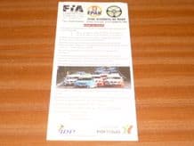 BRAGA  FIA Euro Touring cars Oct 25 2009 program
