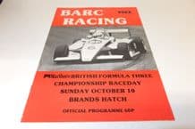 BRANDS HATCH 1982 Oct 10 F3