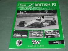 BRANDS HATCH 1989 May 21 British F3