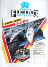 BRANDS HATCH F3 CELLNET SUPERPRIX 1987 original poster.Artwork by A Benjamins