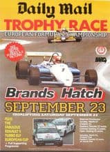BRANDS HATCH FORMULA 2 1984 Sept 22 Poster 28 x 19" ( 700 x 409mm)