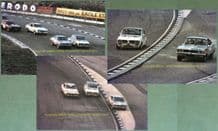 BRANDS HATCH RAC SALOON  3x 7x5 photos Oct 24 1976 Gerry Marshall, Walkinshaw, Spice, Rouse, Craft