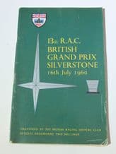 British GP F1 1960 Silverstone Program