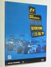BRITISH GP F1 1997 SILVERSTONE program (no race card)