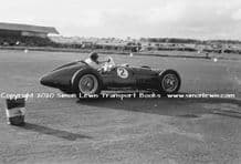 BRM V16 Mk1 photo. Ken Wharton at Charterhall, Scotland, 1953