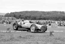 BRM V16 Mk1 photo. Ken Wharton at Turnberry, Scotland, 1952 (a)