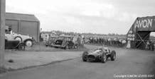 BRM V16 Mk2 (P15) Flockhart. Castle Combe August 1954