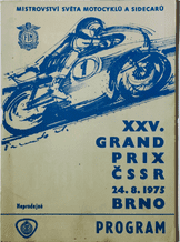 BRNO  (CZ)  1975 Aug 24   Motorcycle GP Racing programme