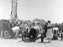 Bugatti Brescia , Dodge & Crouch at Brooklands June 1921(HOD Segrave, Fisher & Cocker). Photo