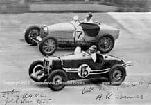 Bugatti T35 and MG KA0256 (A R Samuel) . Photo. Brooklands Gold Star 1935.