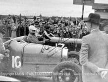 Bugatti T37 & Alvis 12/50(Follett) Photo at Brooklands in 1935