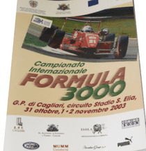 CAGLIARI  F3000 2 November 2003 programme