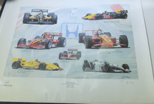 CART/INDYCAR "THE HONDA YEARS 1994-8" Art print by ANDREW KITSON