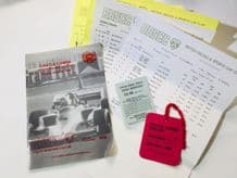 CASTLE COMBE 1986 1 May Formula Libra. race programme ,tickets & some results