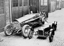 CHITTY BANG BANG (Arbuthnot)and WALMSLEY SPECIAL (Birks)in Lancaster Gate Mews 1934