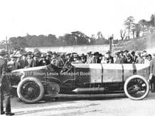 CHITTY BANG BANG photo with Zborowski at the wheel in Brooklands Paddock c.1922
