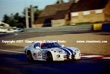 Chrysler Viper GTS-R (Helery/Gache/Beretta) photo. Le Mans 24 hours 1996 Mulsanne Corner
