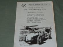 COLERNE Speed Trials 1990 June 9 VSCC