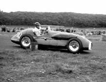 Connaught A Type. Mike Hawthorn at speed 1952 Turnberry