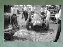 CONNAUGHT C Type F1 Ivor Bueb, paddock 1958 British GP . Nice 10x7"amateur photo