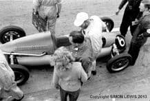 COOPER 500cc Ken Wharton in Silverstone pits 1952 10x7" photo