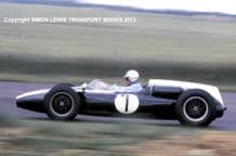Cooper T53 Climax Jack Brabham British GP 1960 COLOR photo