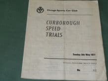 CURBOROUGH VSCC 1977 May 8th programme