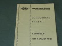 CURBOROUGH VSCC 1987 August 15th programme