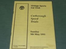 CURBOROUGH VSCC 1991 May 5th programme