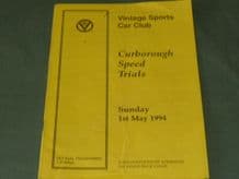 CURBOROUGH VSCC 1994 May 1st programme