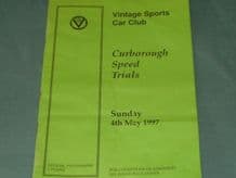 CURBOROUGH VSCC 1997 May 4th programme