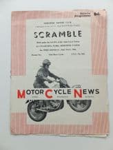 CYFARTHA PARK. Merthyr M.C. MOTORCYCLE SCRAMBLE 1961 May 22 Programme.