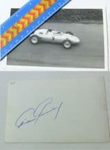 DAN GURNEY, Original autographed photo. Porsche, 1961 German GP