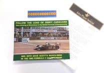 DAVE SCOTT / JPS LOTUS F1 / SWIFT F2 Press booklet and press release 1983