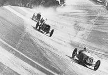 Delage 15 S 8 Earl Howe leads Delage 10.5 and Panhard Brooklands c.1931