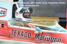 Denny Hulme McLaren M23 Brazil GP 1974. Cockit close-up photo