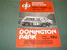 DONINGTON PARK 1977 July 8  BTCC/F3 "Friday Evening" programme