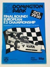 DONINGTON PARK 1977 Oct 30  European Formula 2 Race Programme