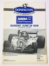 DONINGTON PARK  1979 June 24 Aurora British F1 series /BTCC Race Programme