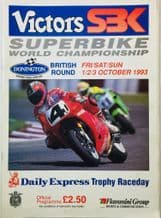 Donington Park 1993 October 1-3 WORLD SUPERBIKES programme