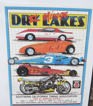 EL MIRAGE DRY LAKES 95 Land Speed Racing. Original SCTA season poster