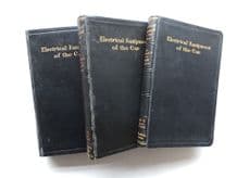 Electrical Equipment of the Car. 3 Vols (Butler & Butler 1926)
