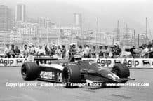 Ensign  MN181. Roberto Guerrero . Photo. Monaco GP 1982