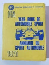 FEDERATION INTERNATIONALE D L'AUTOMOBILE YEAR BOOK OF AUTOMOBILE SPORT 1970